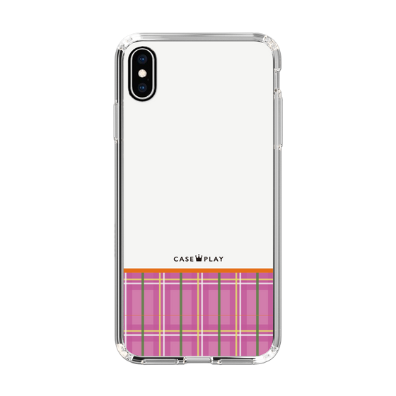 スリムプロテクションケース［ CASEPLAY Tartan Check - Pink ］