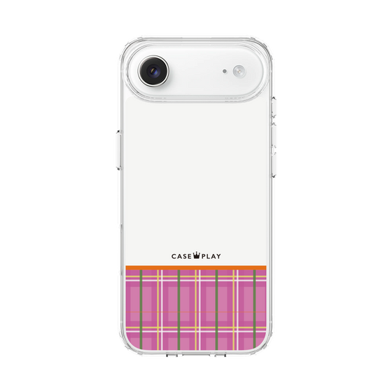 スリムプロテクションケース［ CASEPLAY Tartan Check - Pink ］