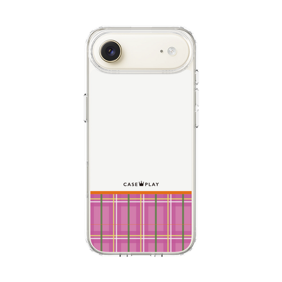 スリムプロテクションケース［ CASEPLAY Tartan Check - Pink ］