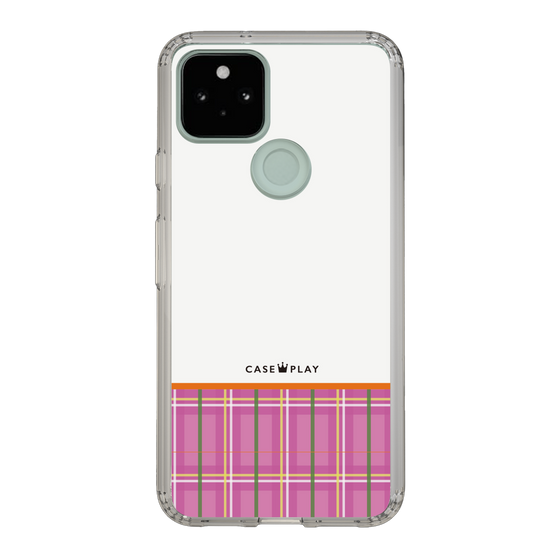 スリムプロテクションケース［ CASEPLAY Tartan Check - Pink ］