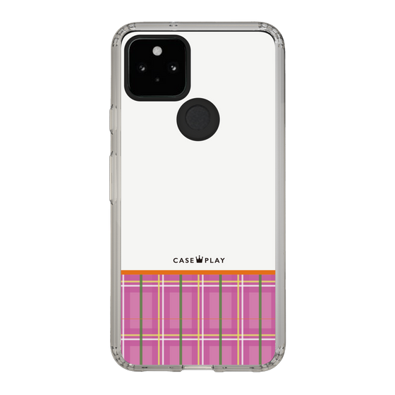 スリムプロテクションケース［ CASEPLAY Tartan Check - Pink ］