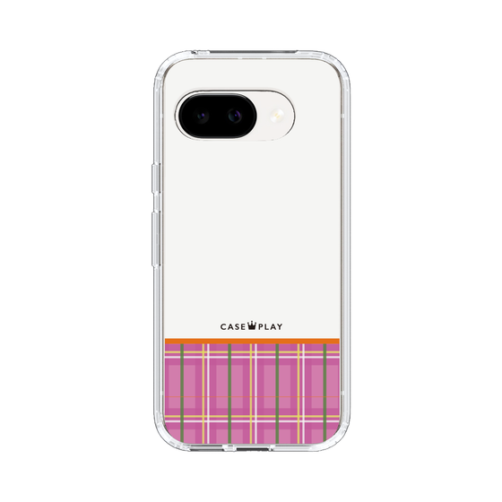 スリムプロテクションケース［ CASEPLAY Tartan Check - Pink ］