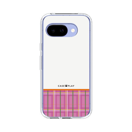 スリムプロテクションケース［ CASEPLAY Tartan Check - Pink ］