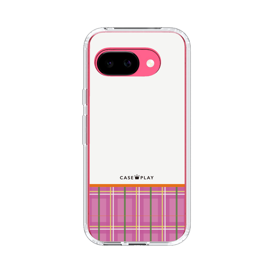 スリムプロテクションケース［ CASEPLAY Tartan Check - Pink ］