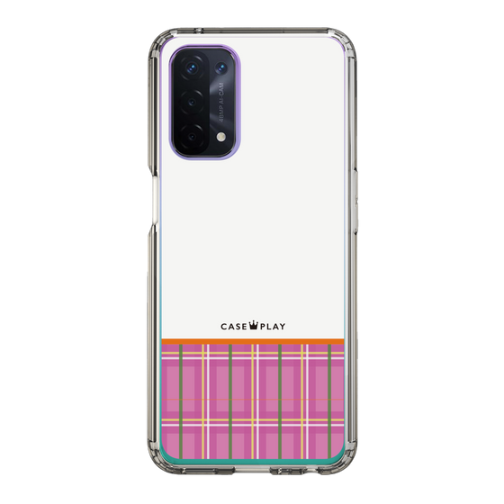 スリムプロテクションケース［ CASEPLAY Tartan Check - Pink ］