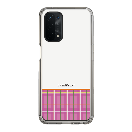 スリムプロテクションケース［ CASEPLAY Tartan Check - Pink ］