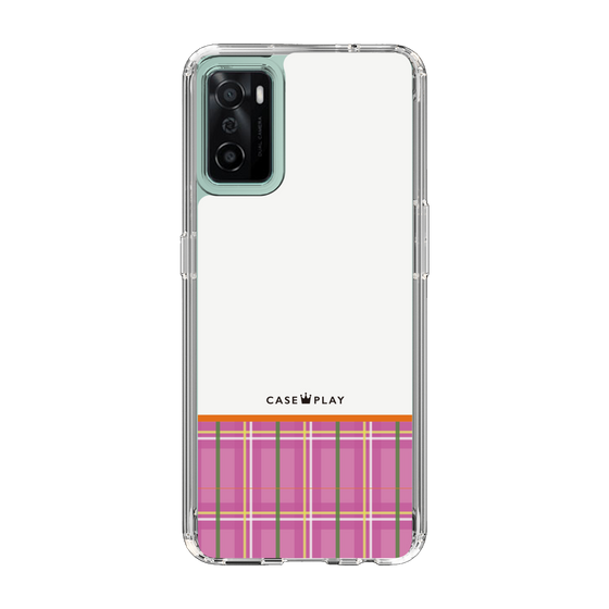 スリムプロテクションケース［ CASEPLAY Tartan Check - Pink ］