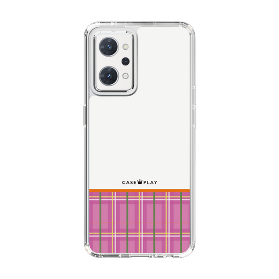 スリムプロテクションケース［ CASEPLAY Tartan Check - Pink ］