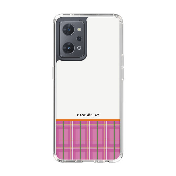 スリムプロテクションケース［ CASEPLAY Tartan Check - Pink ］