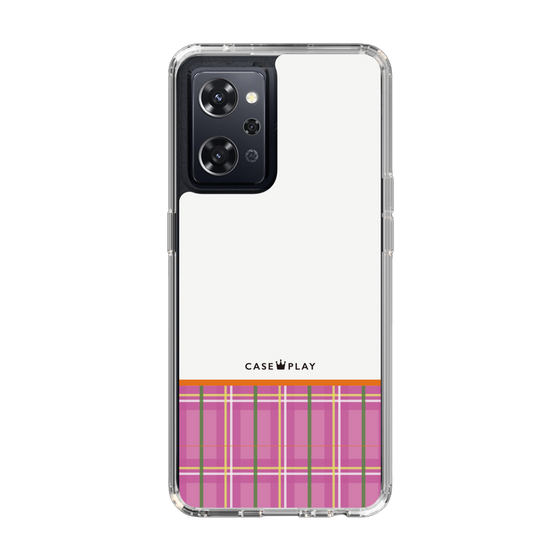 スリムプロテクションケース［ CASEPLAY Tartan Check - Pink ］