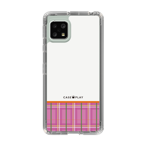 スリムプロテクションケース［ CASEPLAY Tartan Check - Pink ］