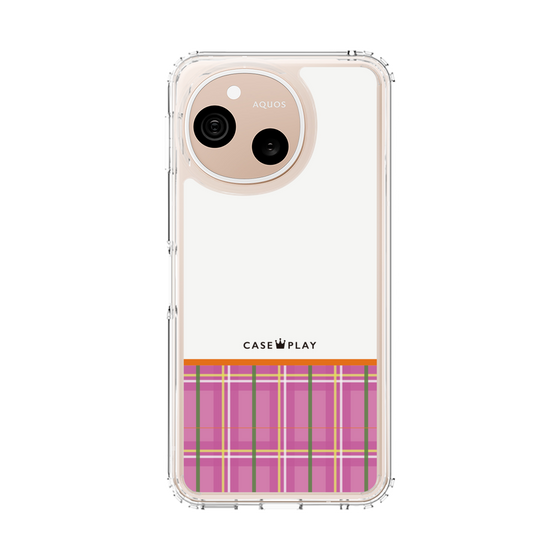 スリムプロテクションケース［ CASEPLAY Tartan Check - Pink ］