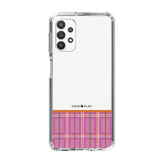 スリムプロテクションケース［ CASEPLAY Tartan Check - Pink ］