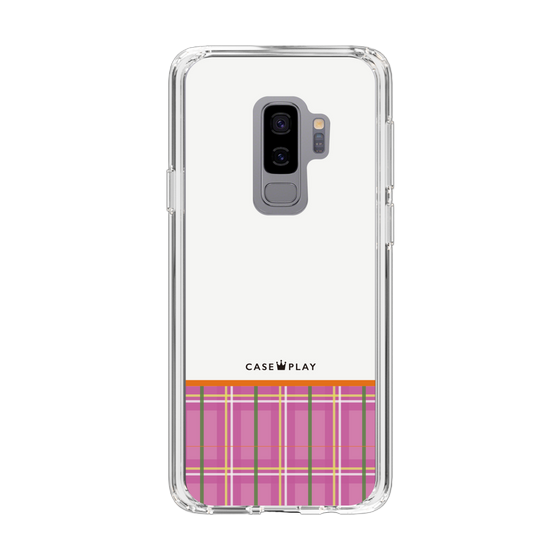 スリムプロテクションケース［ CASEPLAY Tartan Check - Pink ］