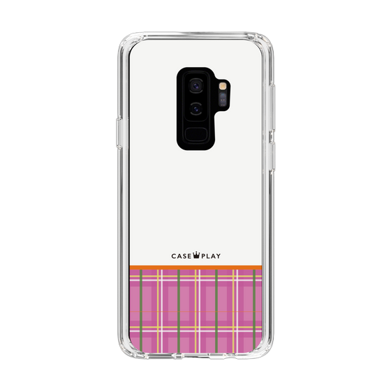 スリムプロテクションケース［ CASEPLAY Tartan Check - Pink ］