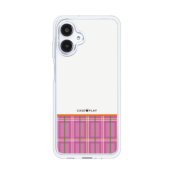 スリムプロテクションケース［ CASEPLAY Tartan Check - Pink ］