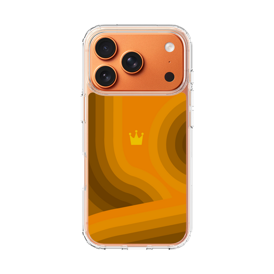スリムプロテクションケース［ CASEPLAY Winding Pattern - Orange ］