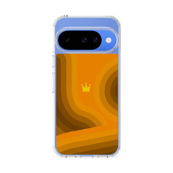スリムプロテクションケース［ CASEPLAY Winding Pattern - Orange ］