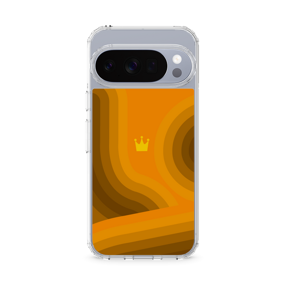スリムプロテクションケース［ CASEPLAY Winding Pattern - Orange ］