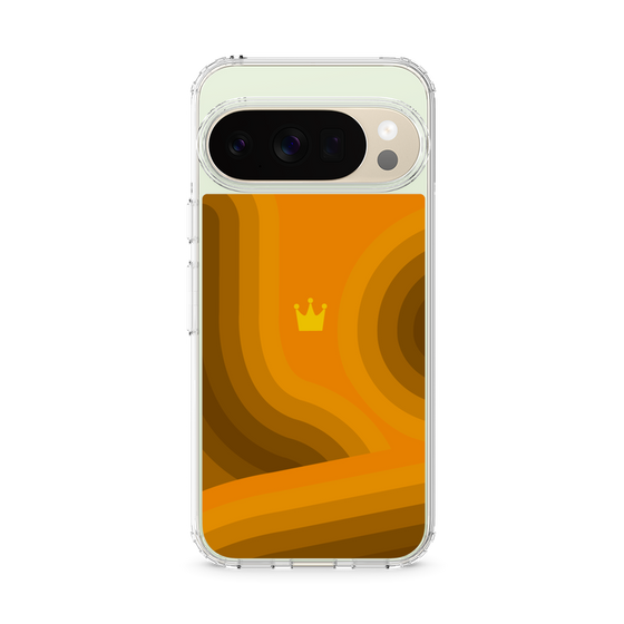 スリムプロテクションケース［ CASEPLAY Winding Pattern - Orange ］