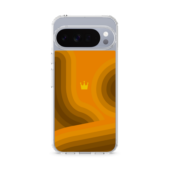 スリムプロテクションケース［ CASEPLAY Winding Pattern - Orange ］