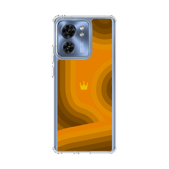 スリムプロテクションケース［ CASEPLAY Winding Pattern - Orange ］