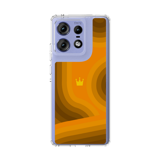 スリムプロテクションケース［ CASEPLAY Winding Pattern - Orange ］