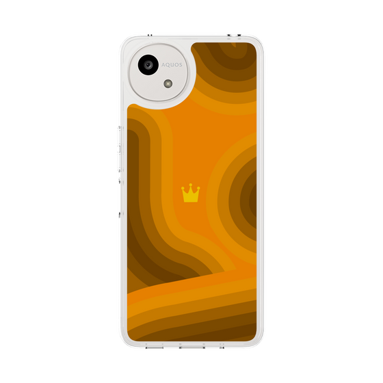 スリムプロテクションケース［ CASEPLAY Winding Pattern - Orange ］