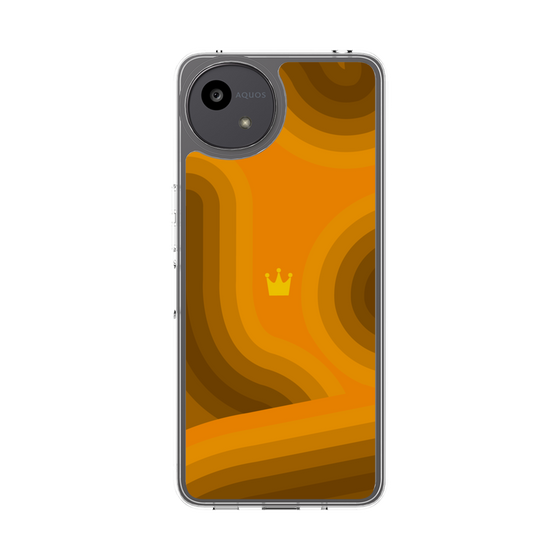 スリムプロテクションケース［ CASEPLAY Winding Pattern - Orange ］