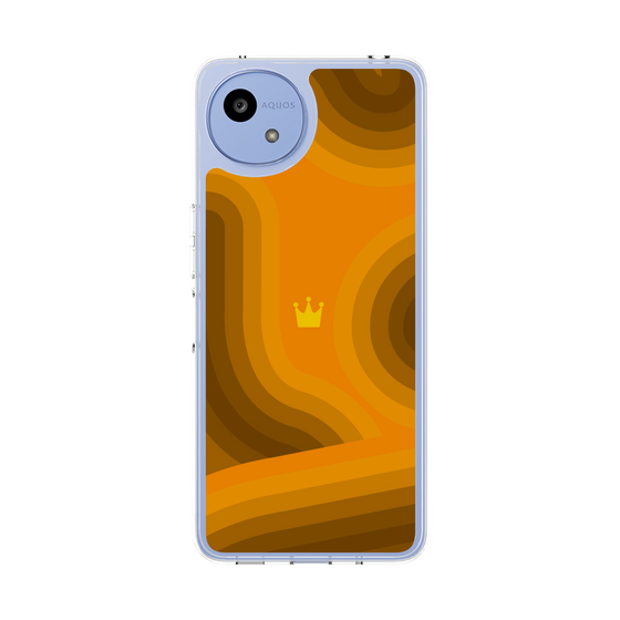 スリムプロテクションケース［ CASEPLAY Winding Pattern - Orange ］