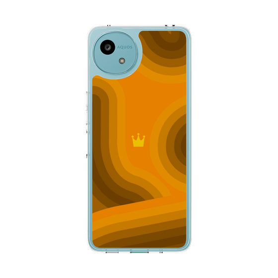 スリムプロテクションケース［ CASEPLAY Winding Pattern - Orange ］