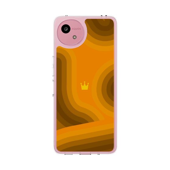 スリムプロテクションケース［ CASEPLAY Winding Pattern - Orange ］