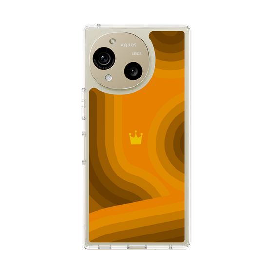 スリムプロテクションケース［ CASEPLAY Winding Pattern - Orange ］