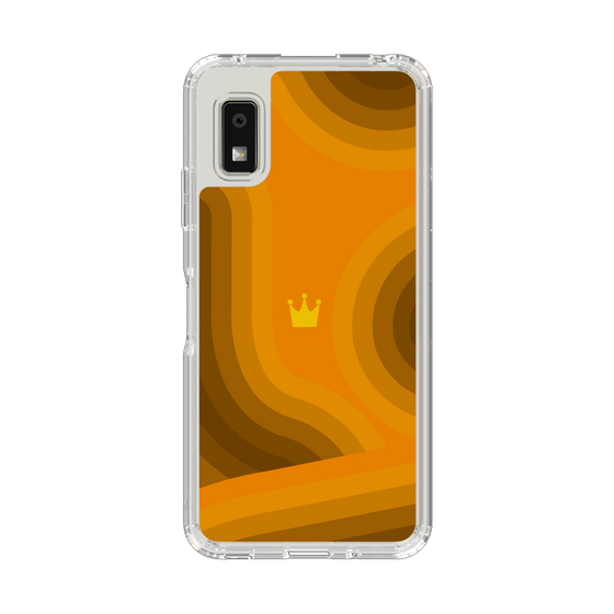 スリムプロテクションケース［ CASEPLAY Winding Pattern - Orange ］