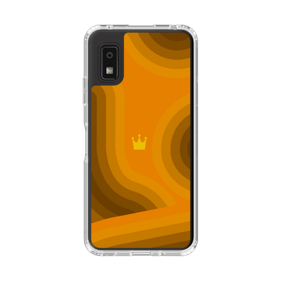 スリムプロテクションケース［ CASEPLAY Winding Pattern - Orange ］