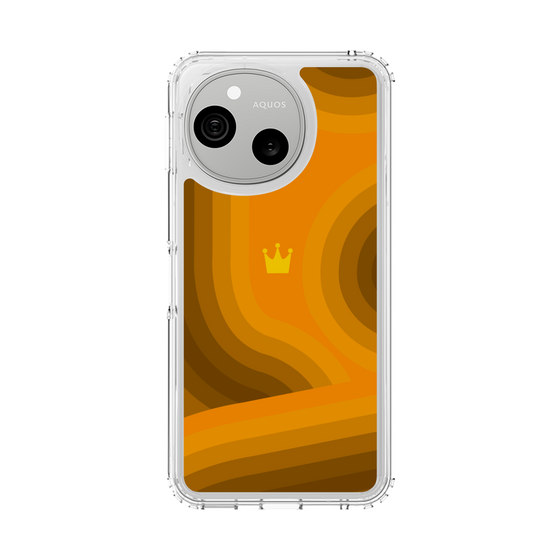 スリムプロテクションケース［ CASEPLAY Winding Pattern - Orange ］