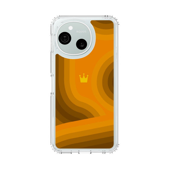 スリムプロテクションケース［ CASEPLAY Winding Pattern - Orange ］