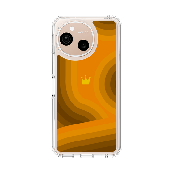 スリムプロテクションケース［ CASEPLAY Winding Pattern - Orange ］