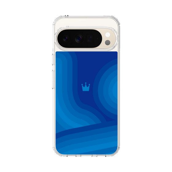 スリムプロテクションケース［ CASEPLAY Winding Pattern - Blue ］