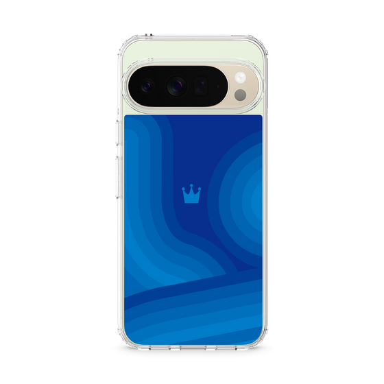スリムプロテクションケース［ CASEPLAY Winding Pattern - Blue ］