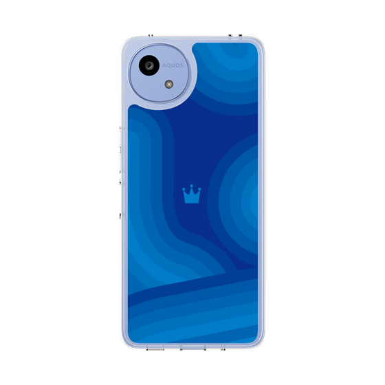 スリムプロテクションケース［ CASEPLAY Winding Pattern - Blue ］