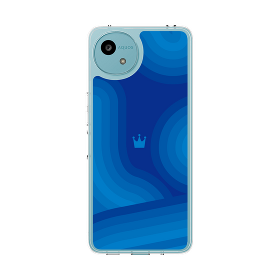 スリムプロテクションケース［ CASEPLAY Winding Pattern - Blue ］