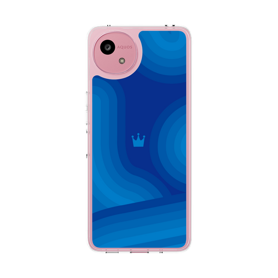 スリムプロテクションケース［ CASEPLAY Winding Pattern - Blue ］