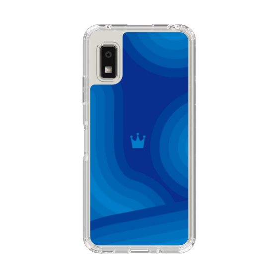 スリムプロテクションケース［ CASEPLAY Winding Pattern - Blue ］