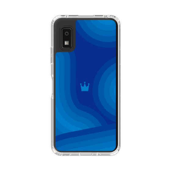 スリムプロテクションケース［ CASEPLAY Winding Pattern - Blue ］