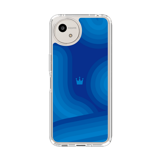 スリムプロテクションケース［ CASEPLAY Winding Pattern - Blue ］