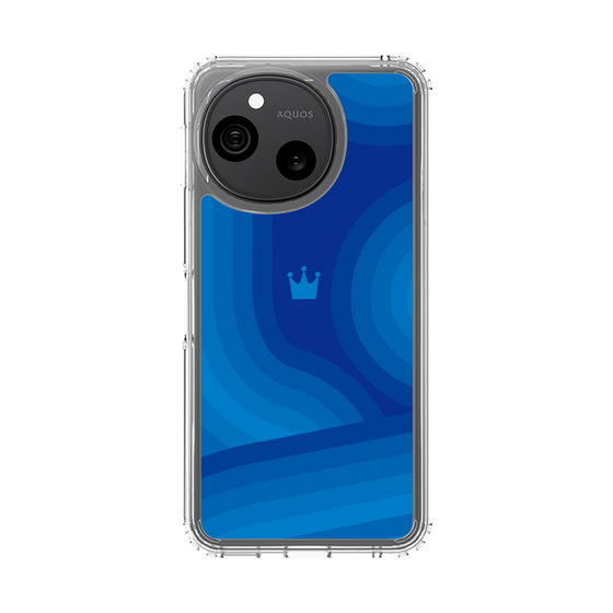 スリムプロテクションケース［ CASEPLAY Winding Pattern - Blue ］