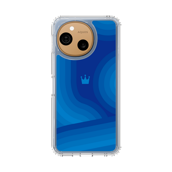 スリムプロテクションケース［ CASEPLAY Winding Pattern - Blue ］