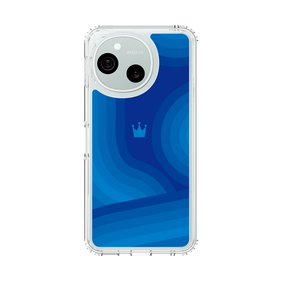 スリムプロテクションケース［ CASEPLAY Winding Pattern - Blue ］