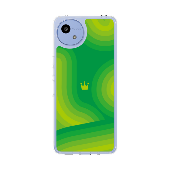 スリムプロテクションケース［ CASEPLAY Winding Pattern - Green ］